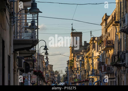 Via della Vittoria, Menfi, Sicilia, Italia Foto Stock