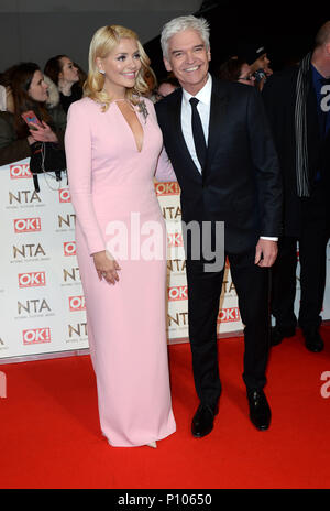 Holly Willoughby e Philip Schofield arriva presso il National Television Awards 2018 dotate di: Holly Willoughby e Philip Schofield quando: 25 Gen 2017 Credit: Steve Finn/WENN Foto Stock