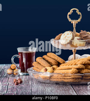 Eid ElFitr biscotti dolci con zucchero, festa musulmana Foto Stock