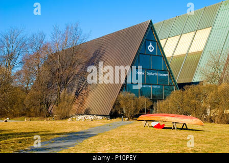 OSLO, Norvegia - 12 Aprile 2010: Penisola Bygdoy. Il Museo Marittimo Norvegese Foto Stock