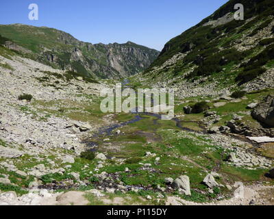 Picco Malyovitsa sulla montagna Rila in Bulgaria in estate Foto Stock