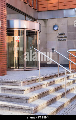 Leeds combinato centro di Corte. L Alta Corte, Crown Court, Business e proprietà tribunali e Leeds County Court, Leeds, West Yorkshire, Inghilterra, Regno Unito Foto Stock