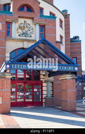 Leeds Pretura, Leeds, West Yorkshire, Inghilterra, Regno Unito Foto Stock