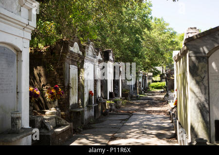 Lafayette cimitero n. 1 nel Garden District di New Orleans, in Louisiana. Foto Stock