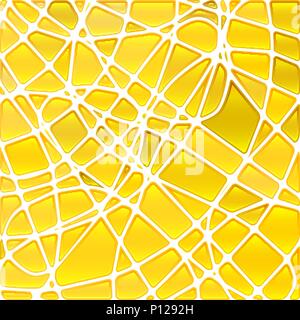 Vettore di astratta in vetro colorato sfondo mosaico- di colore giallo brillante Illustrazione Vettoriale
