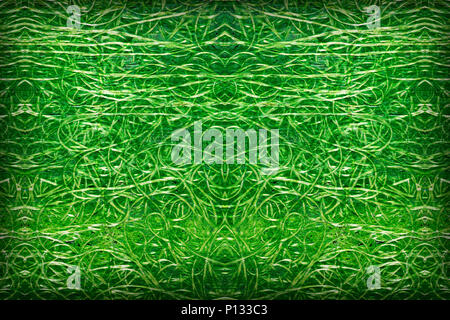 Abstract background in fibra di vetro. Colore verde. Foto Stock