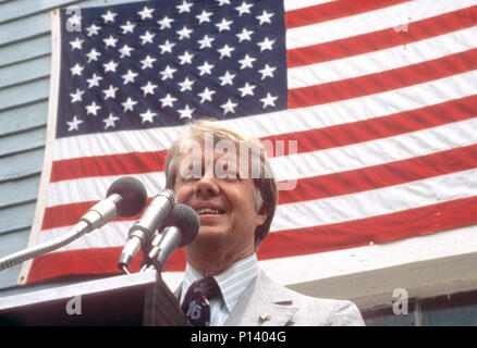 JIMMY CARTER come trentanovesimo Presidente degli Stati Uniti in 1976 Foto Stock