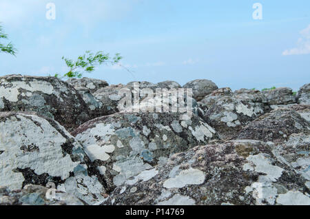 Lan Hin Taek di Phu Hin Rong Kla parco nazionale in Thailandia Foto Stock