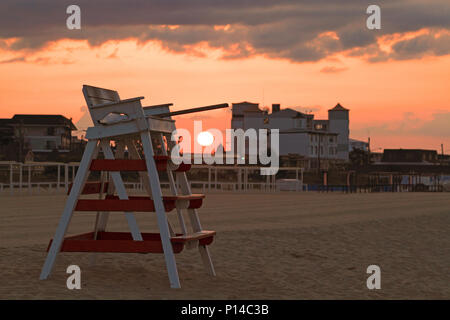 Strumenti del commercio bagnino, Cape May, New Jersey, STATI UNITI D'AMERICA Foto Stock