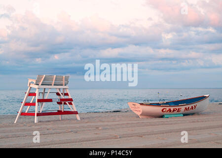 Strumenti del commercio bagnino, Cape May, New Jersey, STATI UNITI D'AMERICA Foto Stock