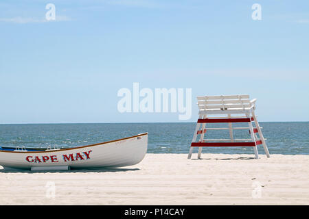 Strumenti del commercio bagnino, Cape May, New Jersey, STATI UNITI D'AMERICA Foto Stock