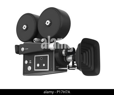 Vintage Movie Camera isolata Foto Stock