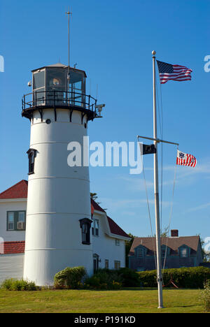 Chatham Lighthouse, Chatham, Barnstable County, Cape Cod, Massachusetts, STATI UNITI D'AMERICA Foto Stock