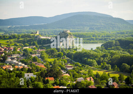 Il castello di Devin in Bratislava Slovacchia Foto Stock