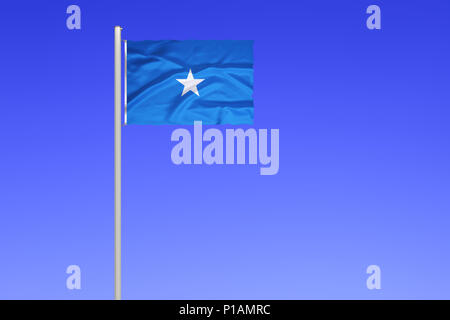 Bandiera della Somalia, Africa orientale, Africa, Flagge von Somalia, Ostafrika, Afrika Foto Stock