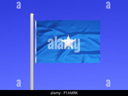 Bandiera della Somalia, Africa orientale, Africa, Flagge von Somalia, Ostafrika, Afrika Foto Stock