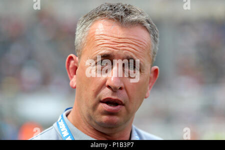 Il catalano Dragons capo allenatore Steve McNamara Foto Stock