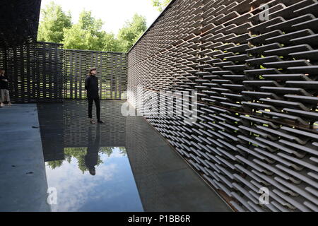 Serpentine Pavillion progettato da Frida Escobedo 15 Giugno - 7 Ott 2018 Foto Stock