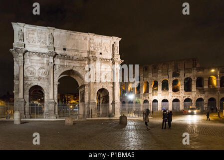Arco di Costantino a Roma Foto Stock