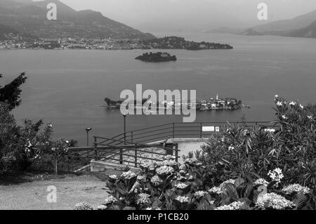 Piemonte, Lago Maggiore: Isola Pescatori Isola Madre e Verbania vedere da Someraro. Il Lago Maggiore visto da Someraro con dovuto Isole Borromee Stresa Foto Stock