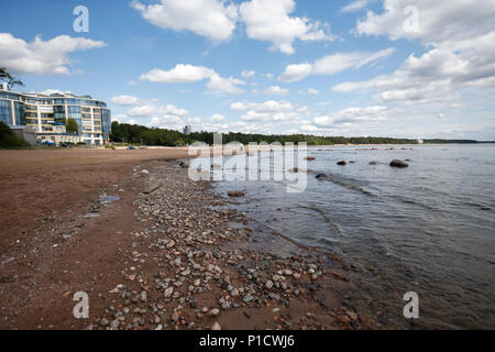 San Pietroburgo, Russia. 12 GIU, 2018. Una vista generale della spiaggia di Repino, dove Inghilterra rimarranno durante la Coppa del Mondo, il 12 giugno 2018 a San Pietroburgo, Russia. (Foto di Daniel Chesterton/phcimages.com) Credit: Immagini di PHC/Alamy Live News Foto Stock