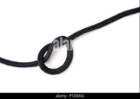 Nodo sul passalacci. Isolato su sfondo bianco. Foto Stock