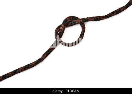 Nodo sul passalacci. Isolato su sfondo bianco. Foto Stock