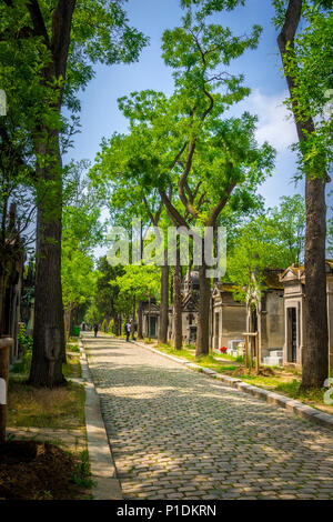 Cimitero di Père Lachaise è il più grande cimitero della città di Parigi Foto Stock