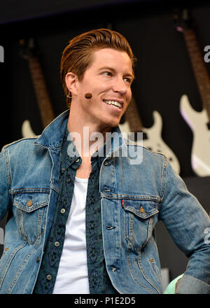 Napa Valley, California, 25 maggio 2018, Shaun White sulla fase culinaria al 2018 BottleRock Festival in Napa California. Foto Stock