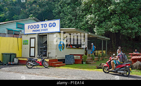 Cibo per andare ad Aitutaki Foto Stock