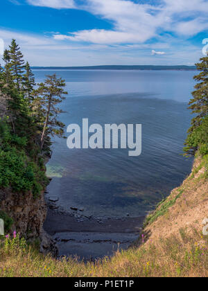 Ingresso, le tombe Trail, Forillon National Park, Gaspe Peninsula, Canada. Foto Stock