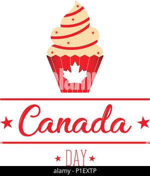 Felice giorno canada Illustrazione Vettoriale
