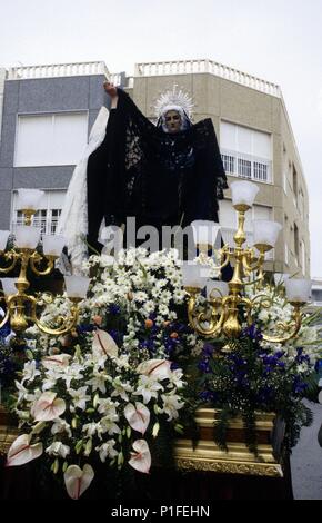 Spagna - Valencia regione autonoma - Alicante. San Miguel de Salinas, Domingo de Resurreción, El Encuentro. Foto Stock