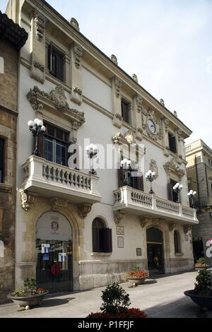 Spagna - Catalogna - Alt Penedés (distretto) - Barcellona. Vilafranca del Penedés; Ayuntamiento / Ajuntament. Foto Stock