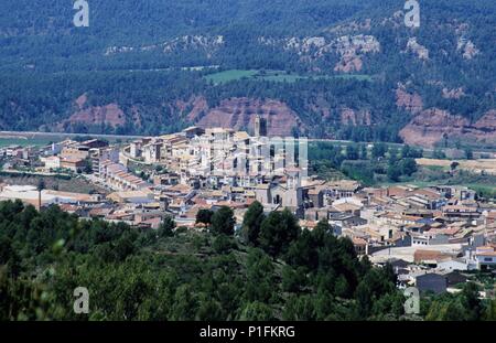 Spagna - Catalogna - Bagés (distretto) - Barcellona. Artés, vista generale del pueblo. Foto Stock