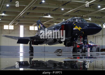 MC Donnell Douglas Phantom II XV582 Black Mike, al RAF Cosford, Foto Stock