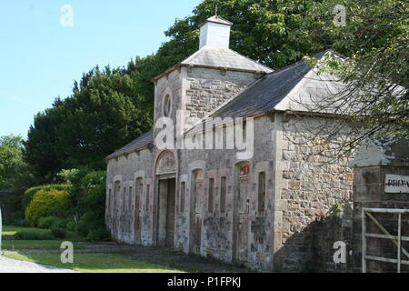 Ewenny Priory (gallese: Priordy Ewenni), in Ewenny nel Vale of Glamorgan, Galles, era un monastero dei Benedettini, fondata nel XII sec. Foto Stock