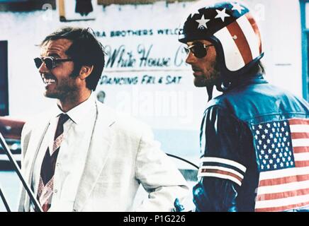 Pellicola originale titolo: EASY RIDER. Titolo inglese: EASY RIDER. Regista: Dennis Hopper. Anno: 1969. Stelle: Jack Nicholson; PETER FONDA. Credito: Columbia Pictures / Album Foto Stock