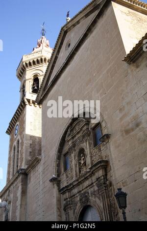 Spagna - La Vega Alta (distretto) - Murcia. Cieza; fachada de la Iglesia parroquial. Foto Stock