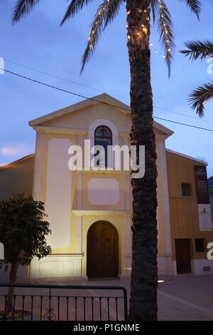 Spagna - La Vega Alta (distretto) - Murcia. valle de ricotte; Iglesia de Ojós. Foto Stock