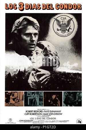 Pellicola originale titolo: tre giorni del condor. Titolo inglese: tre giorni del condor. Regista: Sydney Pollack. Anno: 1975. Credito: Paramount Pictures / Album Foto Stock