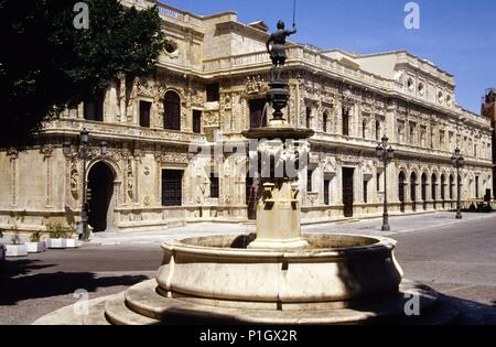 Spagna - La Vega (quartiere di Siviglia). Ayuntamiento, Plaza de San Francisco. Foto Stock