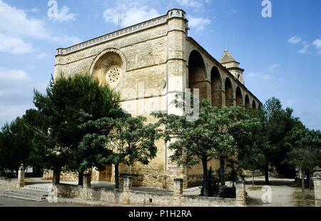 Spagna - Isole Baleari - MALLORCA. Petra, Iglesia de Sant Pere. Foto Stock