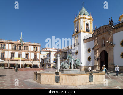 Plaza del Socorro, Ronda Foto Stock