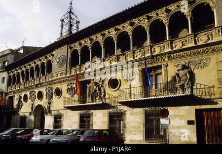 Tarazona; Ayuntamiento renacentista. Foto Stock