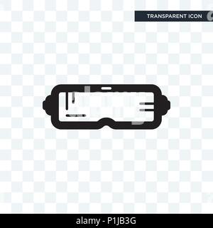 Occhio rift icona vettore isolato su sfondo trasparente, occhio rift concetto del logo Illustrazione Vettoriale