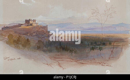 Edward Lear - Vista di Celano Foto Stock