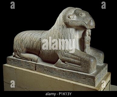 Statua della ram di Amon, c680 BC. Artista: sconosciuto. Foto Stock