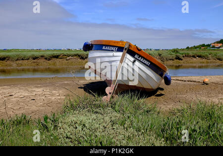 Blakeney Harbour, North Norfolk, Inghilterra Foto Stock