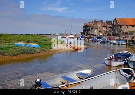 Blakeney Harbour, North Norfolk, Inghilterra Foto Stock